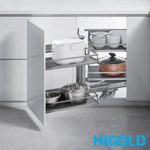 Higold Diamond Style Magic Corner Soft Close Blind Corner Cabinet Storage Left Opening Australia