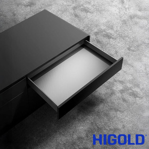 Modern 600mm pull-out kitchen drawer system with soft-close runners and aluminium storage trays for underbench cabinet organization in Australia.