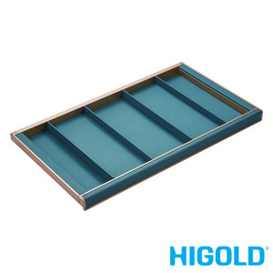 Higold B Series Tiffany Teal slide out wardrobe drawer organiser with adjustable compartments for accessories, fits 900mm cabinet in Australia