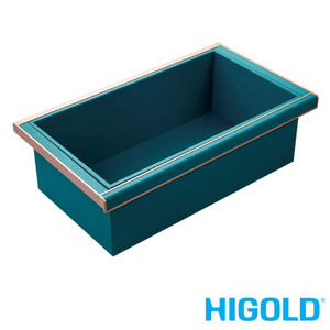 Higold B Series Natural PU Leather Deep Pull Out Wardrobe Storage Drawer for 900mm Cabinets Australia
