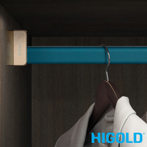Higold B Series Natural PU Leather Wardrobe Hanging Rod and Clothes Rail for Modern Closet Organization Australia