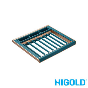 Higold B Series Tiffany Teal Pull Out Trouser Rack and Belt Storage for 600mm Wardrobe Cabinet Australia