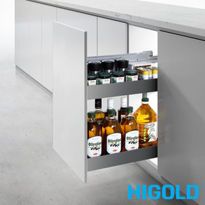 Higold Shearer Pull Out Kitchen Cupboard Organiser Under Bench Storage for 300mm Cabinet Side Mount in Melbourne Australia