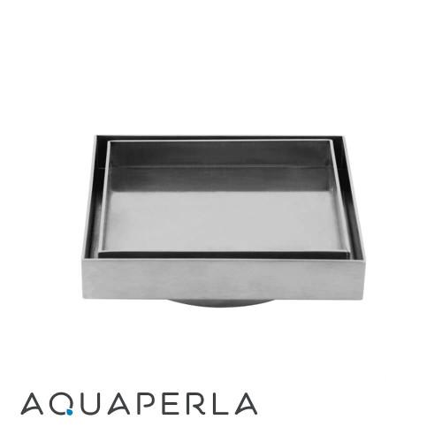 Modern Square Tile Insert Bathroom Floor Waste with Chrome Finish for Australian Bathrooms