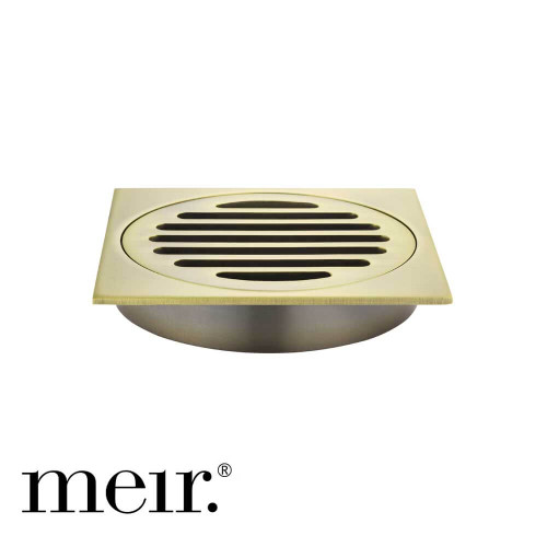 Modern Meir Tiger Bronze Square Brass Shower Floor Waste for Luxury Australian Bathroom Renovations