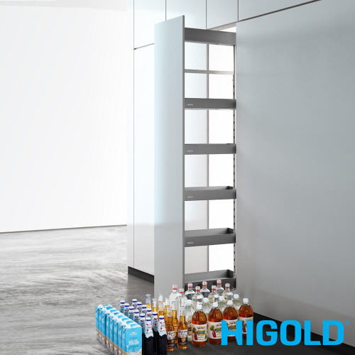 Higold Very High Pull Out Kitchen Pantry Frame for Modern Australian Cabinets - Renovator Store Australia