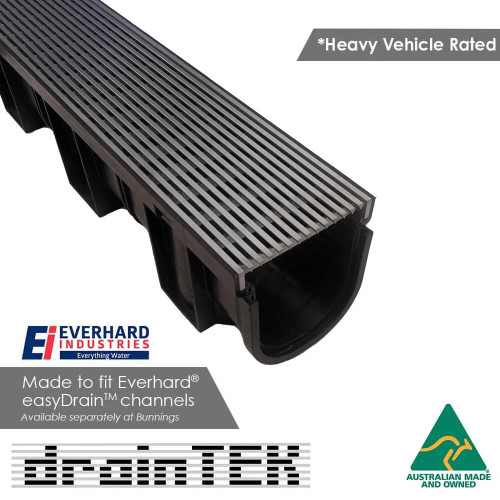130mm Heavy Vehicle Rated Driveway Drain Grate Insert, Australia