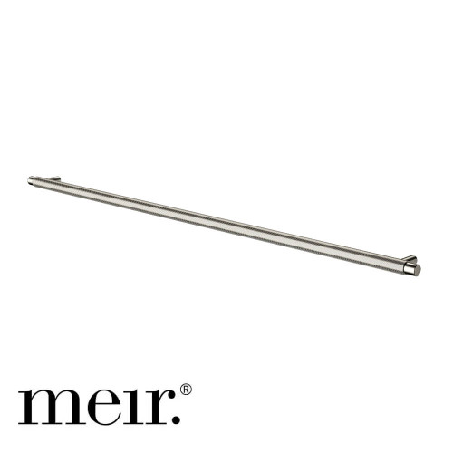 Meir Oppen 520mm PVD Brushed Nickel Linear Knurled Round Pull Cabinet Handle for Kitchen and Bathroom Renovations Australia