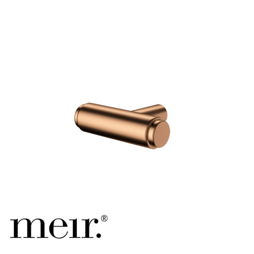 Meir Oppen Lustre Bronze T-Pull Cabinet Handle with Linear Knurled Detail for Kitchen and Bathroom Renovations in Australia