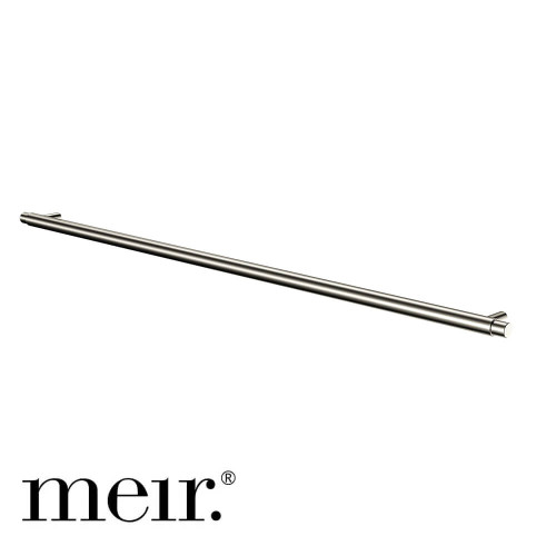 Meir Oppen Round Pull 520mm PVD Brushed Nickel Cabinet Handle, a Scandinavian-style minimalist kitchen or bathroom hardware piece available at Renovator Store in Australia.