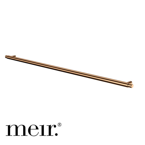 Meir Öppen 520mm round pull cabinet handle in lustre bronze PVD finish for kitchen and bathroom cabinetry in Australia.