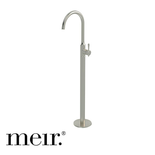 Meir Harrington Freestanding Bath Mixer in Brushed Nickel for Hamptons style bathrooms in Australia