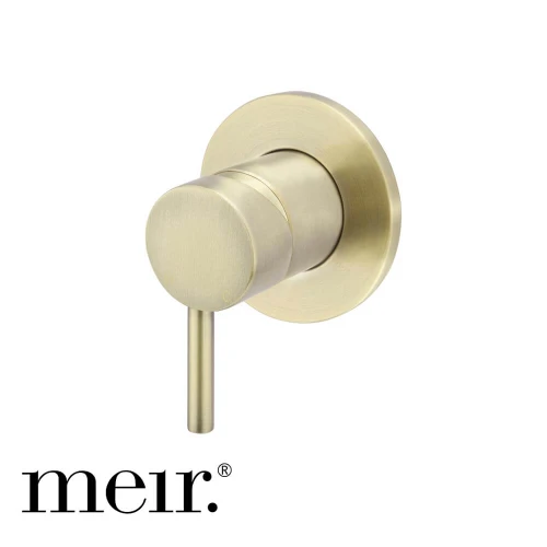 Meir PVD Tiger Bronze Round Pin Lever Wall Mixer for Australian Bathrooms and Kitchens
