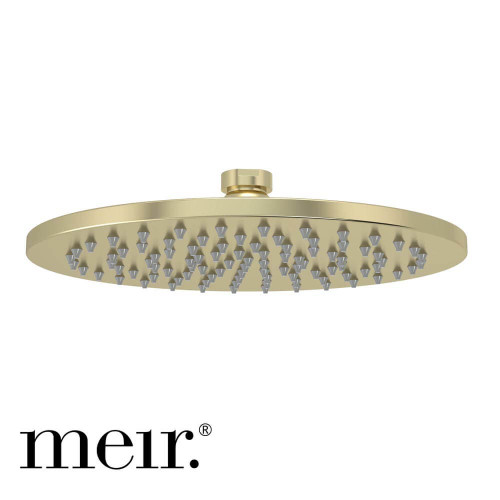 Meir Round PVD Tiger Bronze 200mm Brass Rain Shower Head for Designer Bathrooms Australia