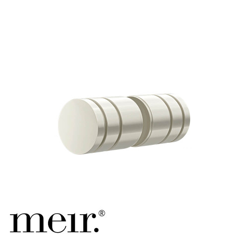 Meir Round Shower Door Handle in PVD Brushed Nickel for luxury bathroom renovations in Australia