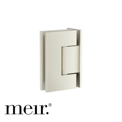 Meir Brushed Nickel Glass to Wall Shower Door Hinge for bathroom renovations in Australia