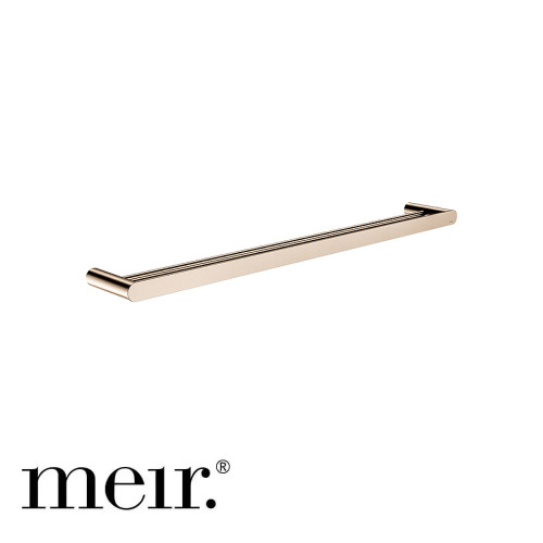 Meir Curvae Guest Hand Towel Rail 300mm in Champagne finish for modern Australian bathrooms.