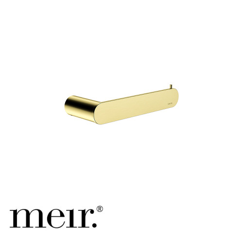 Meir Curvae Double Robe Hook in Gold for luxury bathroom renovations in Australia.