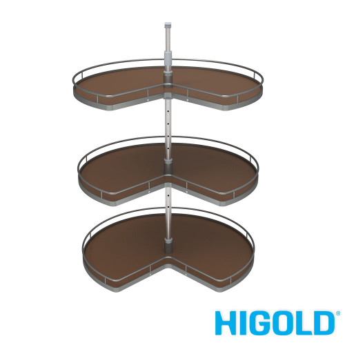 Higold A Series 3-Tier Rotating Wardrobe Carousel, Adjustable Corner Cabinet Storage in Australia.