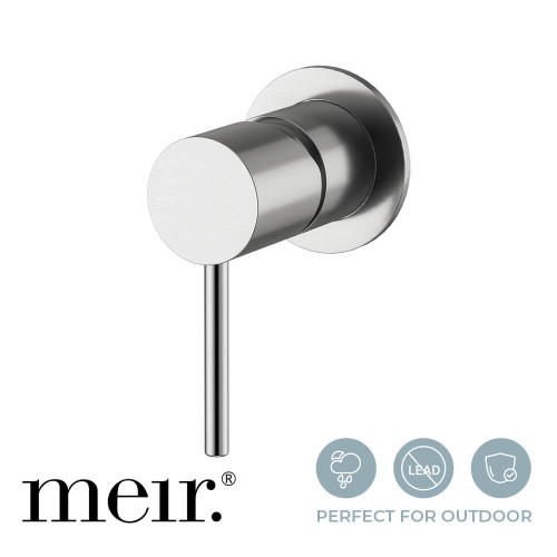 Meir Outdoor Wall Mixer 316 Stainless Steel for Modern Australian Outdoor Bathrooms and Showers