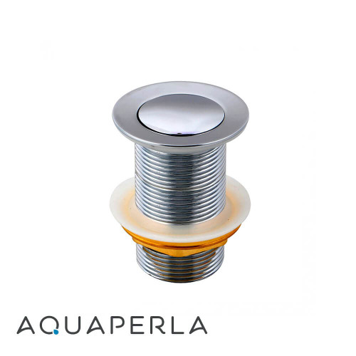 Chrome Solid Brass Pop-Up Waste Plug for Kitchen Sinks without Overflow - Melbourne, Australia