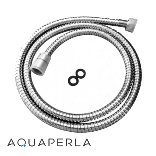 1500mm Flexible Chrome Shower Hose - Replacement Stainless Steel Handheld Shower Pipe Australia