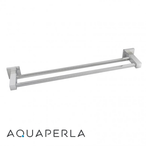 Modern Durable Wall Mounted Single Bar Towel Rail in Classic Polished Chrome for Australian Bathrooms