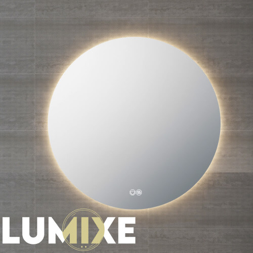 Lumixe Circo S 1100mm Round Frameless Backlit LED Bathroom Mirror with Touch Sensor and Defogger in Australia