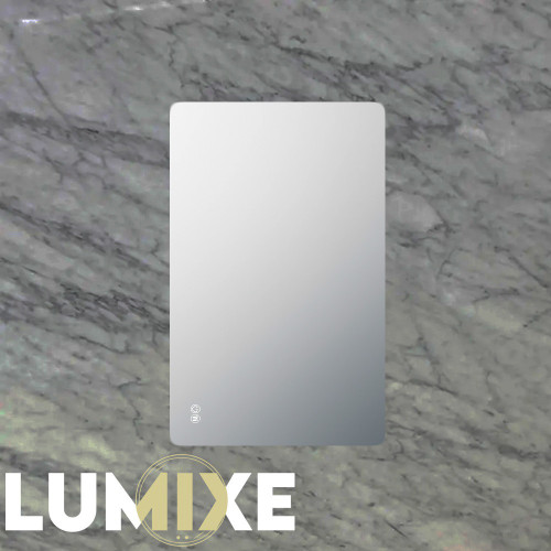 Lumixe Asta S Frameless Rectangle LED Illuminated Bathroom Mirror 750mm x 600mm with 3-Colour Dimmable Backlit Lighting and Defogger, Melbourne Australia