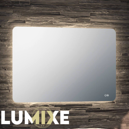Lumixe Asta S Frameless Rectangle LED Bathroom Mirror 1200mm x 700mm with Backlit Lighting and Touch Sensor for Modern Australian Homes