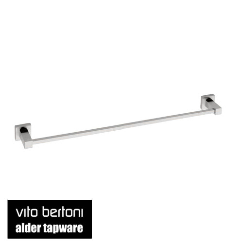 Vito Bertoni Taya Brushed Nickel Single Towel Rail 600mm for Modern Bathrooms in Australia