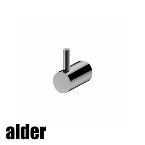 Alder Avva Robe Hook in Brushed Nickel finish, essential bathroom accessory for Australian homes.