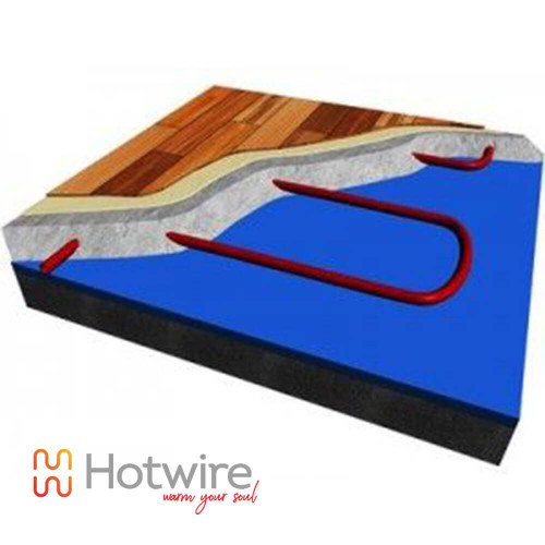 Hotwire In Screed Underfloor Heating DIY Kit with Programmable Touchscreen Thermostat for Australian Bathrooms and Living Areas.