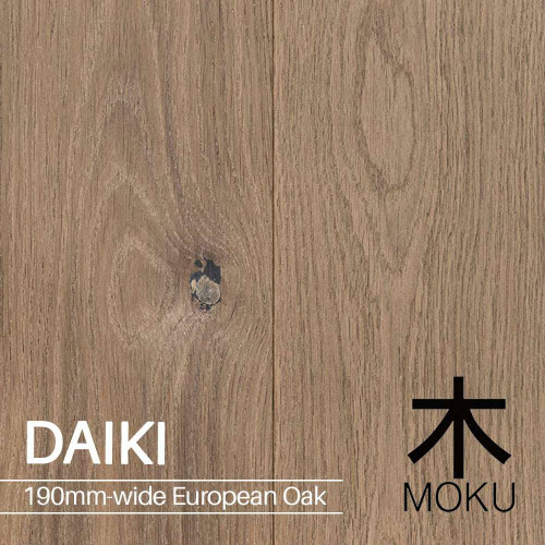 Moku Daiki Engineered European Oak Flooring Wide Plank 190mm Dark Brown Timber Floorboards Australia