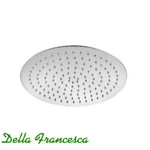 Della Francesca 300mm Round Rain Shower Head in Polished Chrome finish, an elegant and minimalist bathroom upgrade for luxury homes in Australia.