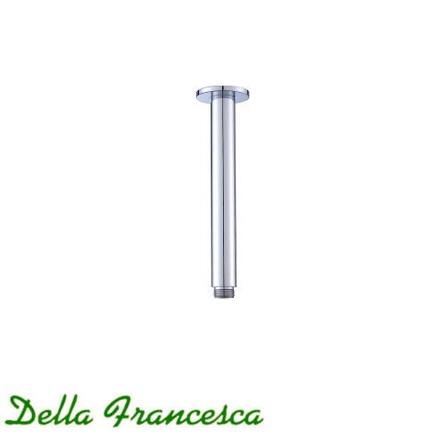 Della Francesca 200mm Ceiling Mounted Round Shower Arm in Polished Chrome Finish for Australian Bathroom Renovations