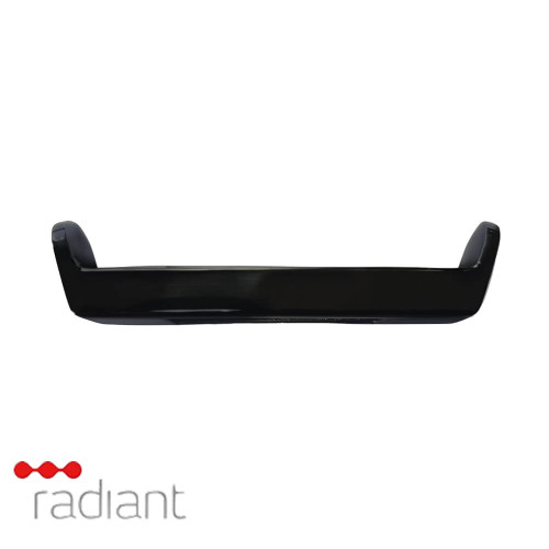 Radiant VTR-HOOK Ring Hook Accessory for Vertical Towel Rails in Matte Black, a functional 304-grade stainless steel bathroom fixture available from Renovator Store Australia.