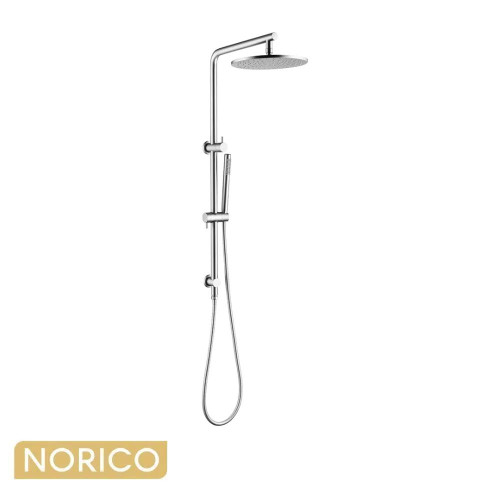 Pentro Chrome Round Handheld Shower Station with 250mm Rain Shower Head for Australian Bathrooms