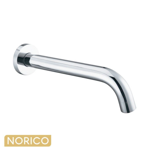 Norico Pentro Polished Chrome Round Wall Mounted Bath Spout Australia