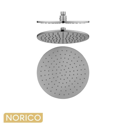 Norico Pentro Chrome 250mm Round Rainfall Shower Head for Modern Australian Bathroom Renovations
