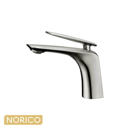 Modern Norico Bellino Brushed Nickel Basin Mixer Tap for Australian Bathroom Renovations