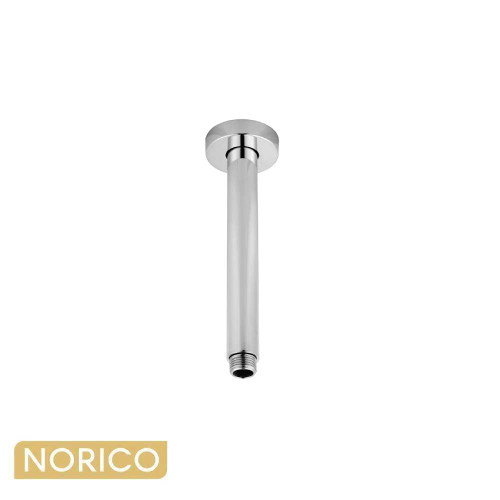 Pentro Round Chrome Ceiling Shower Arm 200mm, Modern Solid Brass Bathroom Tapware Australia