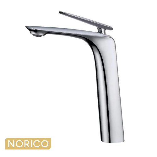 Norico Bellino Chrome Tall Basin Mixer Modern Bathroom Sink Tapware Australia