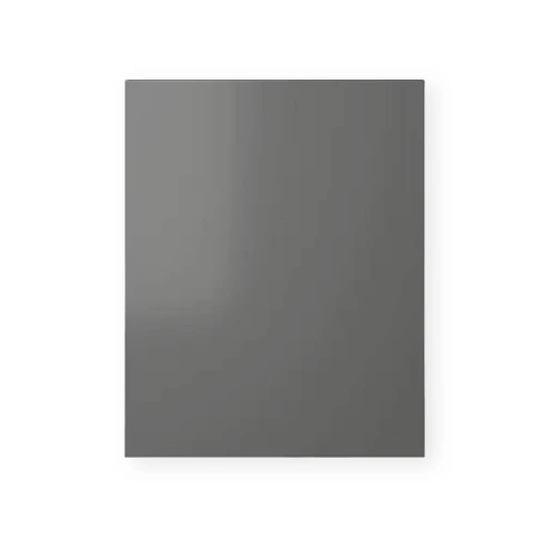 Modern slab-style satin ash flat pack kitchen cabinet door for contemporary Australian DIY home renovations.