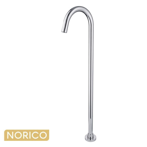 Norico Pentro Round Chrome Stainless Steel Freestanding Bath Spout for Contemporary Australian Bathrooms