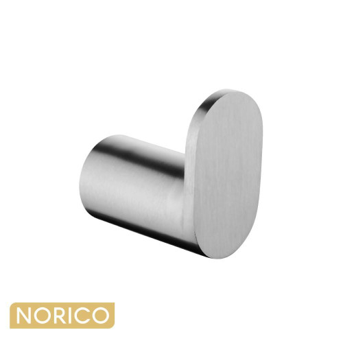 Norico Esperia Chrome Round Robe and Towel Hook, Wall Mounted Stainless Steel Bathroom Accessory, Melbourne Australia.