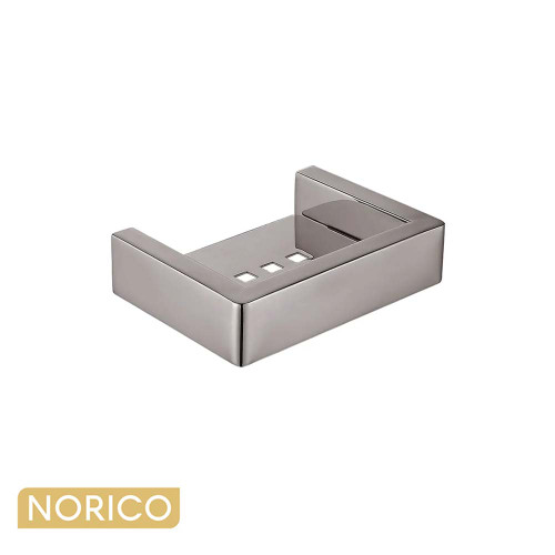 Modern Norico Cavallo Brushed Nickel Soap Dish Holder for Australian Bathroom Renovations