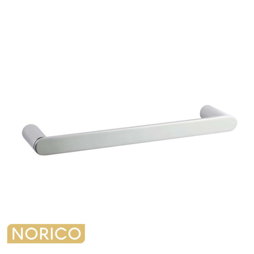 Norico Esperia brushed yellow gold 300mm single hand towel rail for modern bathroom renovation in Australia.