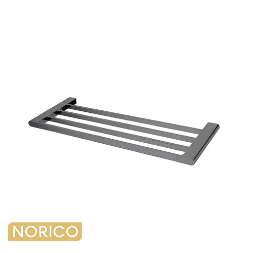 Norico Bellino 600mm Gunmetal Grey Towel Rack, Durable Wall Mounted Bathroom Accessory for Modern Australian Homes