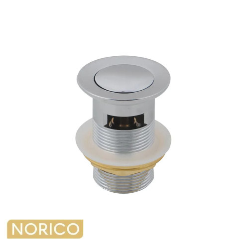 Norico 32/40mm Solid Brass Basin Pop Up Waste with Overflow in Polished Chrome for Modern Australian Bathrooms